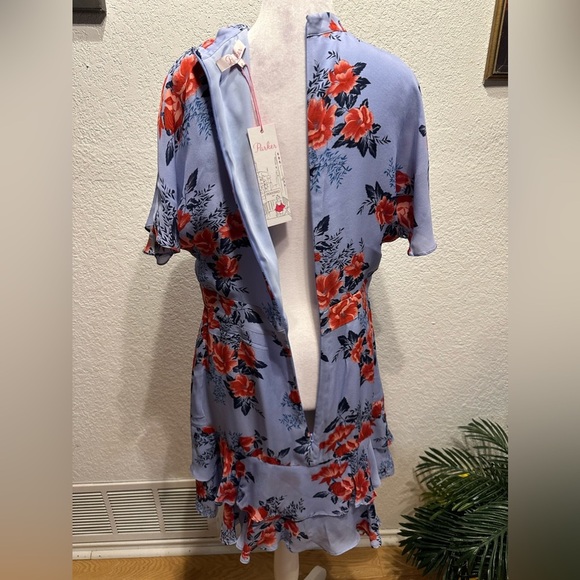 Parker Natalie Floral Fit-and-Flare Dress size 8 - Picture 5 of 12